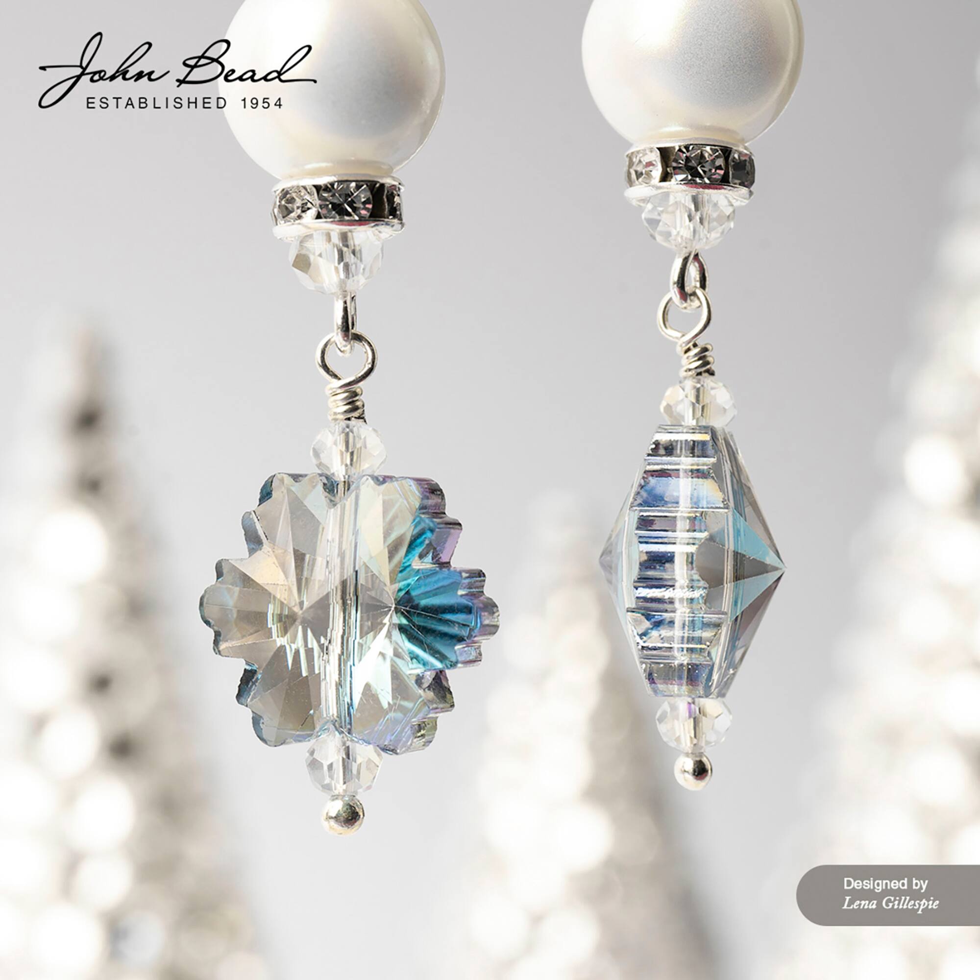 Crystal Lane DIY 7" Lampwork Designer Holiday Glass Bead Strand